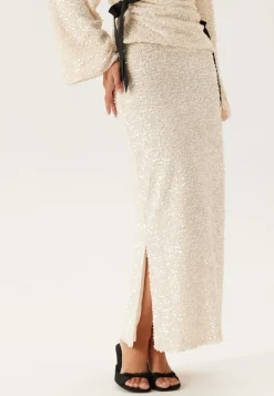 Straight Ankle Sequin Skirt
