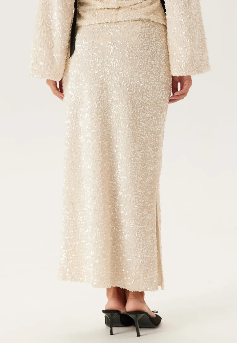 Straight Ankle Sequin Skirt