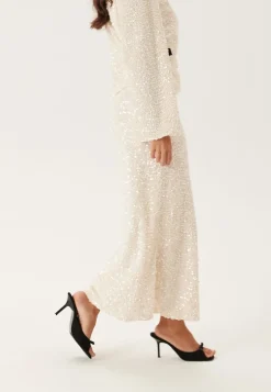 Straight Ankle Sequin Skirt