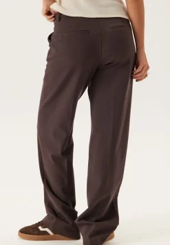 Straight High Waist Suit Trousers