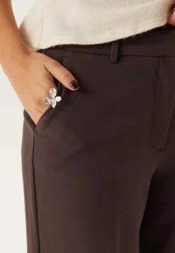 Straight High Waist Suit Trousers