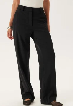 Straight High Waist Suit Trousers