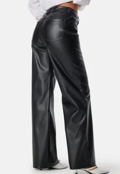 Straight PU Trousers