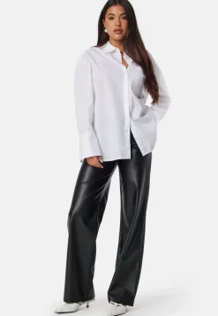 Straight PU Trousers