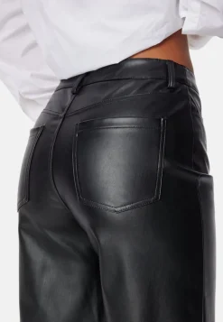 Straight PU Trousers
