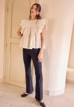 Stretchy Back Pocket Trousers