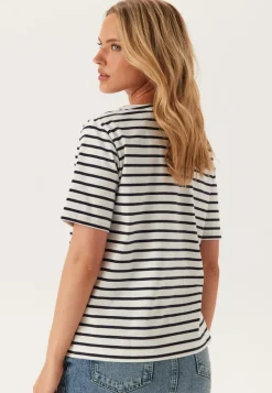 Stripe Boatneck ss T-shirt
