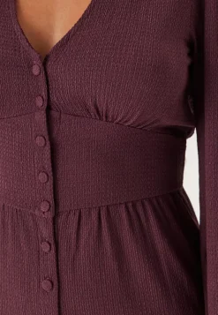 Structure Button Midi Dress