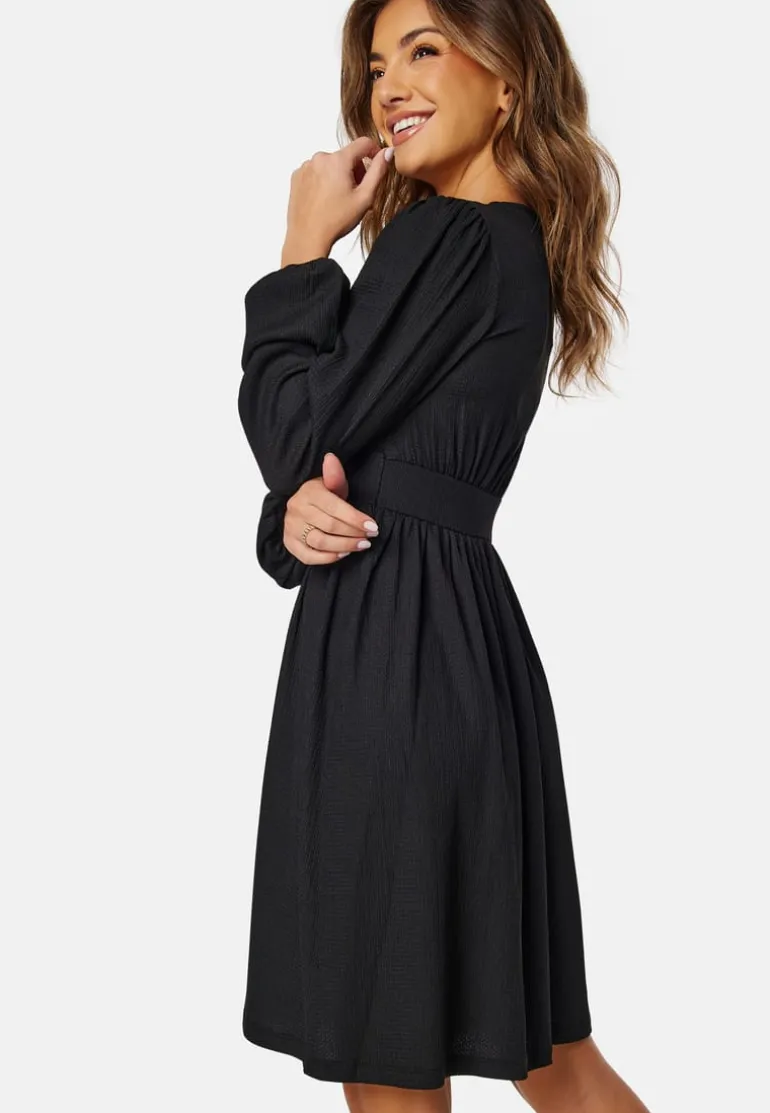 Structure Button Short Dress