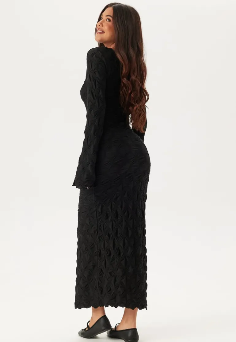 Structure Long Sleeve Midi Dress