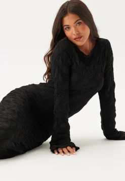 Structure Long Sleeve Midi Dress