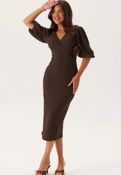 Structure Puff Sleeve Dress