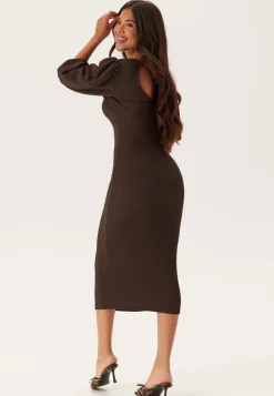 Structure Puff Sleeve Dress