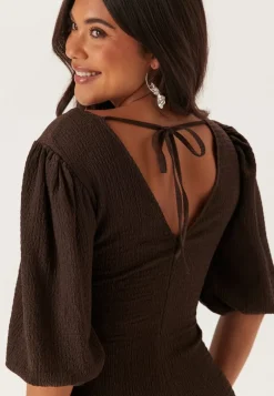 Structure Puff Sleeve Dress