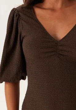 Structure Puff Sleeve Dress