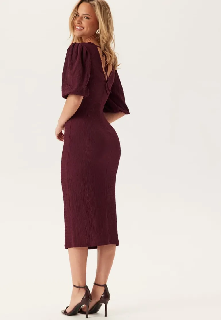 Structure Puff Sleeve Dress