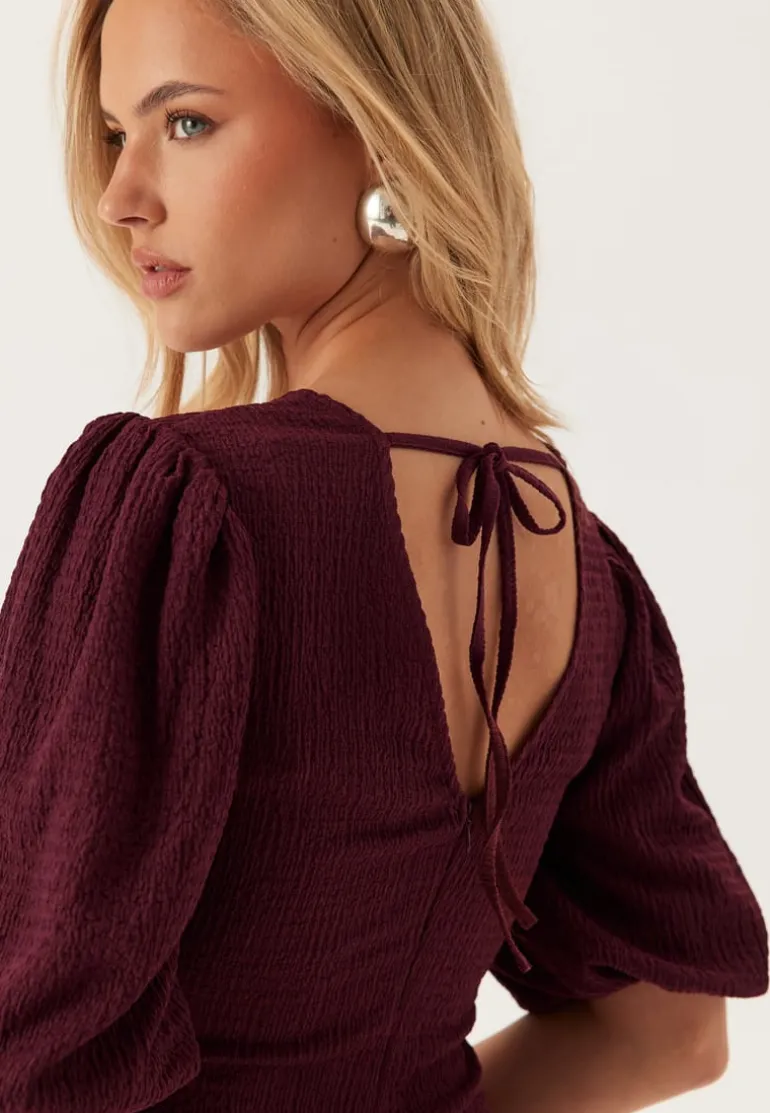 Structure Puff Sleeve Dress