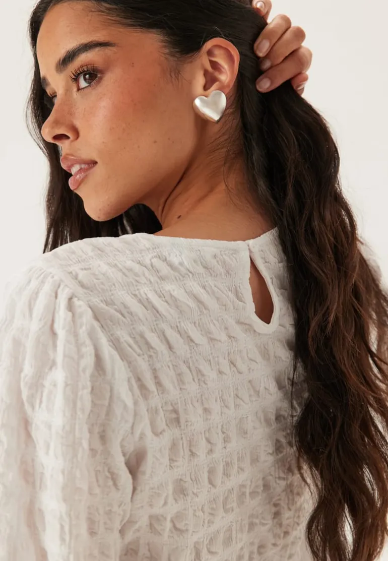 Structure Puff Sleeve Top