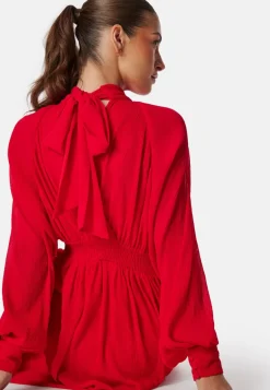 Structured Bow Midi Dress