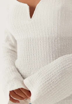 Structured V-Neck Top