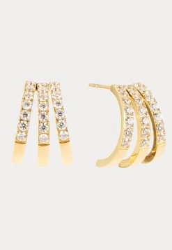 Trippel Crystal Earring