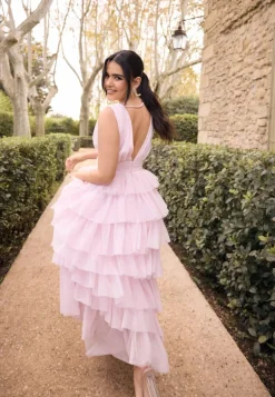 Tulle Frill Gown