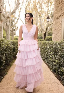 Tulle Frill Gown