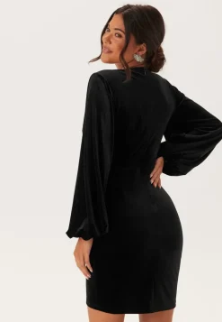 Velvet Wrap Dress