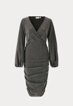Vicaro L/S V-NECK MIDI DRESS V