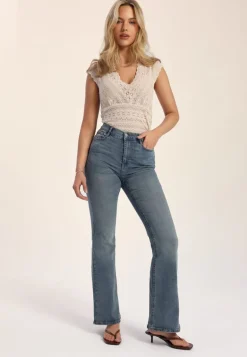 Vichikka V-Neck Cap Sleeve Top