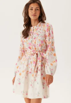 Vielma O-neck L/S SHORT DRESS