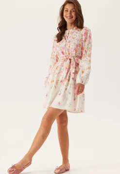 Vielma O-neck L/S SHORT DRESS