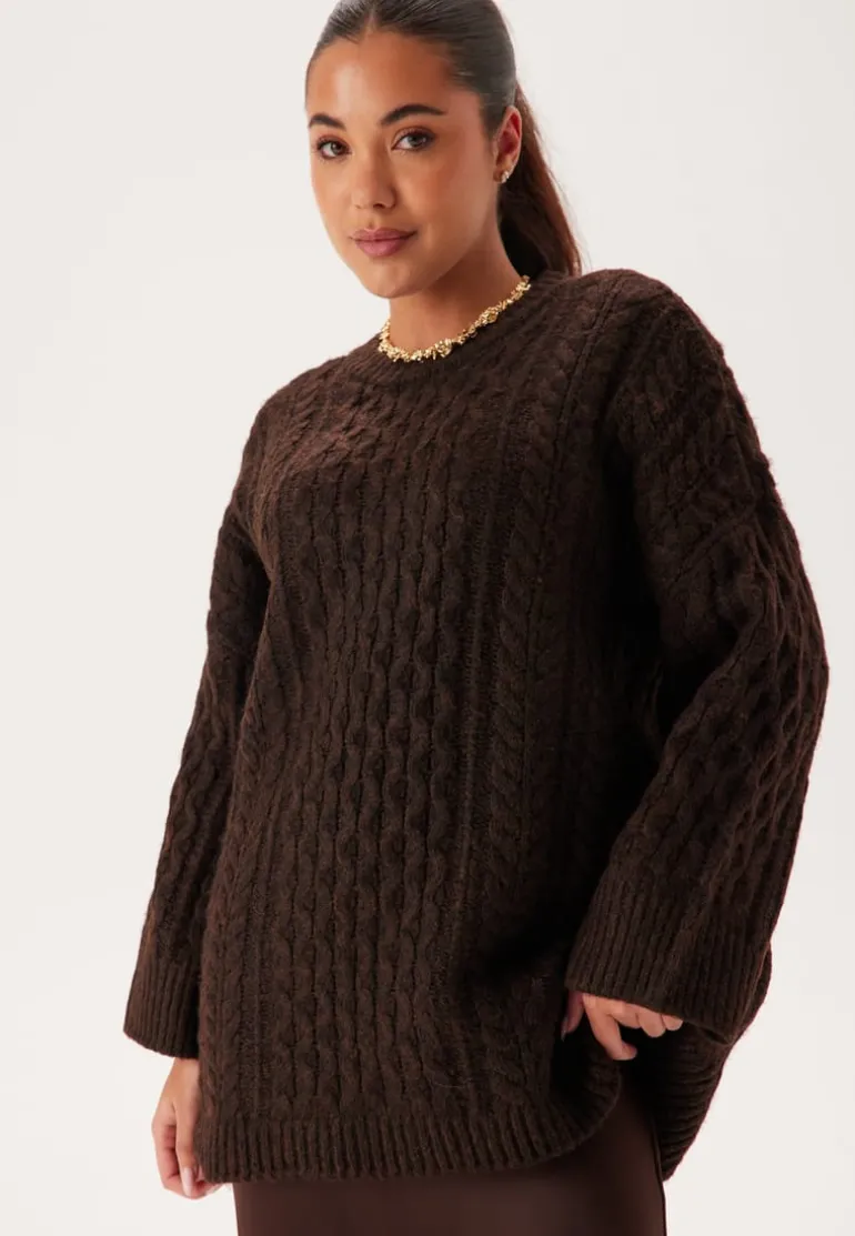 Vikaia L/S OVERSIZE CABLE KNIT