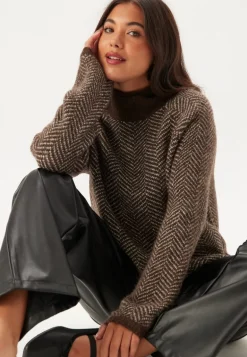 Vilory High Neck L/S KNIT TOP