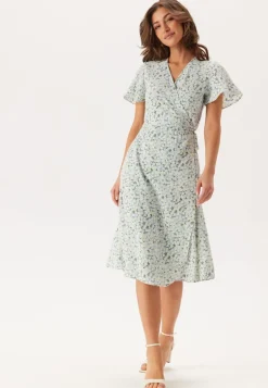 Vilovie S/S Wrap Midi Dress