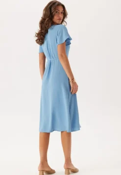 Vilovie S/S Wrap Midi Dress