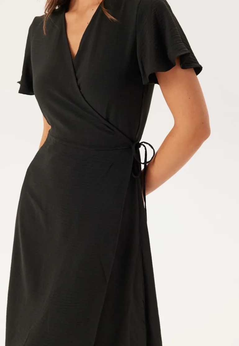 Vilovie S/S Wrap Midi Dress