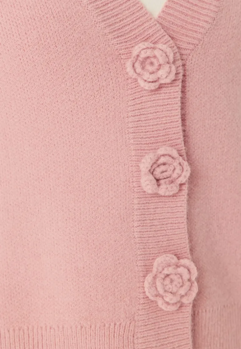 Viradia L/S ROSE CARDIGAN ROSE