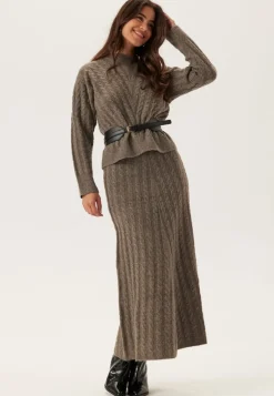 Virelli Ankle Cable Knit Skirt
