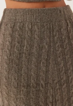 Virelli Ankle Cable Knit Skirt