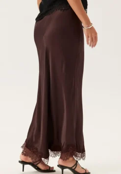Viscose Satin Lace Skirt