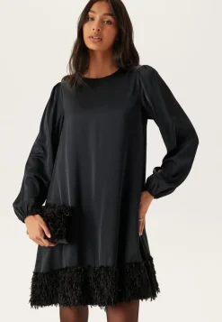 Viveer O-neck L/S SHORT DRESS