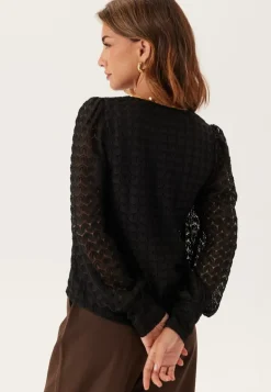 Vmbecca Ls V-neck Lace Top