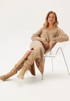 Vmjupiter Ls V-neck Calf Dress