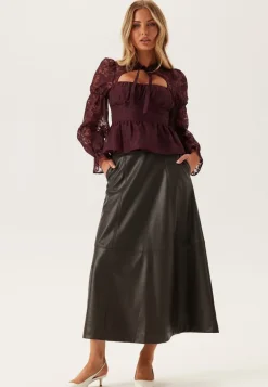 Vmolive Hw Coated Ankle Skirt