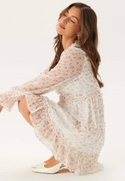 Vmsmilla LS frill short dress