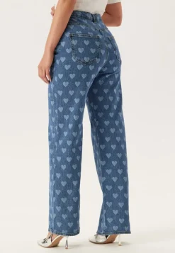 Vmtessa Hr Wide Jeans Print