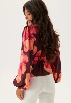 V-neck L/S Blouse