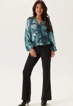 V-neck L/S Blouse