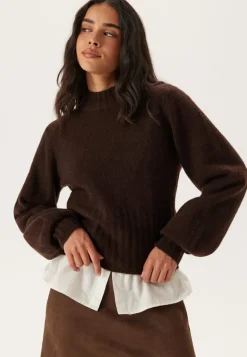 Volume Sleeve Knitted Sweater